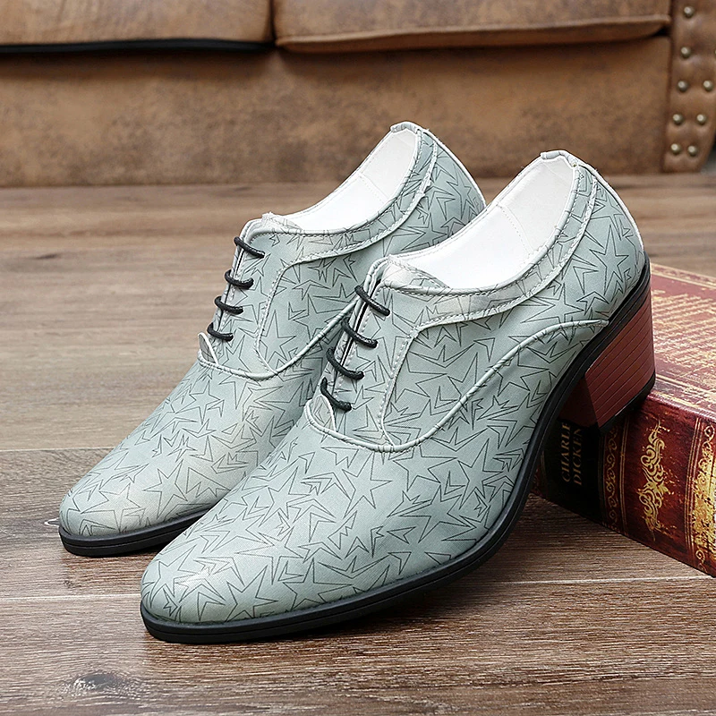 Senior Men's Banquet Dress Shoes Green Trend Men's Business Leather Shoes Important Occasions Raised Shoes Pointed Formal Shoes
Senior Men's Banquet Dress Shoes Green Trend Men's Business Leather Shoes Important Occasions Raised Shoes Pointed Formal Shoes