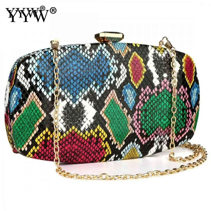 Evening Party Bag Clutches Snakeskin Pattern Women Purse And Handbags For Wedding Banquet Large Capacity 210x130x40mm Multi
Evening Party Bag Clutches Snakeskin Pattern Women Purse And Handbags For Wedding Banquet Large Capacity 210x130x40mm Multi