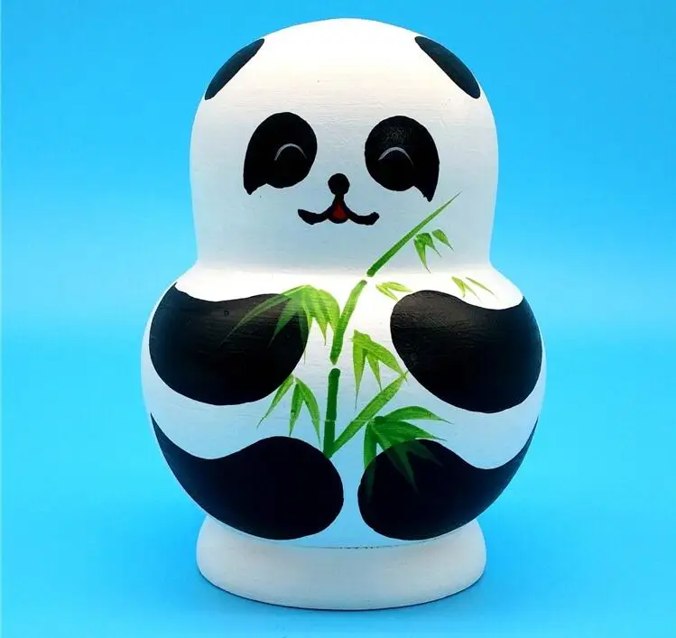 10/15 Set Children's Wooden Wooden Panda Dolls Toy Ornaments Nesting Babushka Russian Matryoshka Gifts Decorations for Home
10/15 Set Children's Wooden Wooden Panda Dolls Toy Ornaments Nesting Babushka Russian Matryoshka Gifts Decorations for Home
