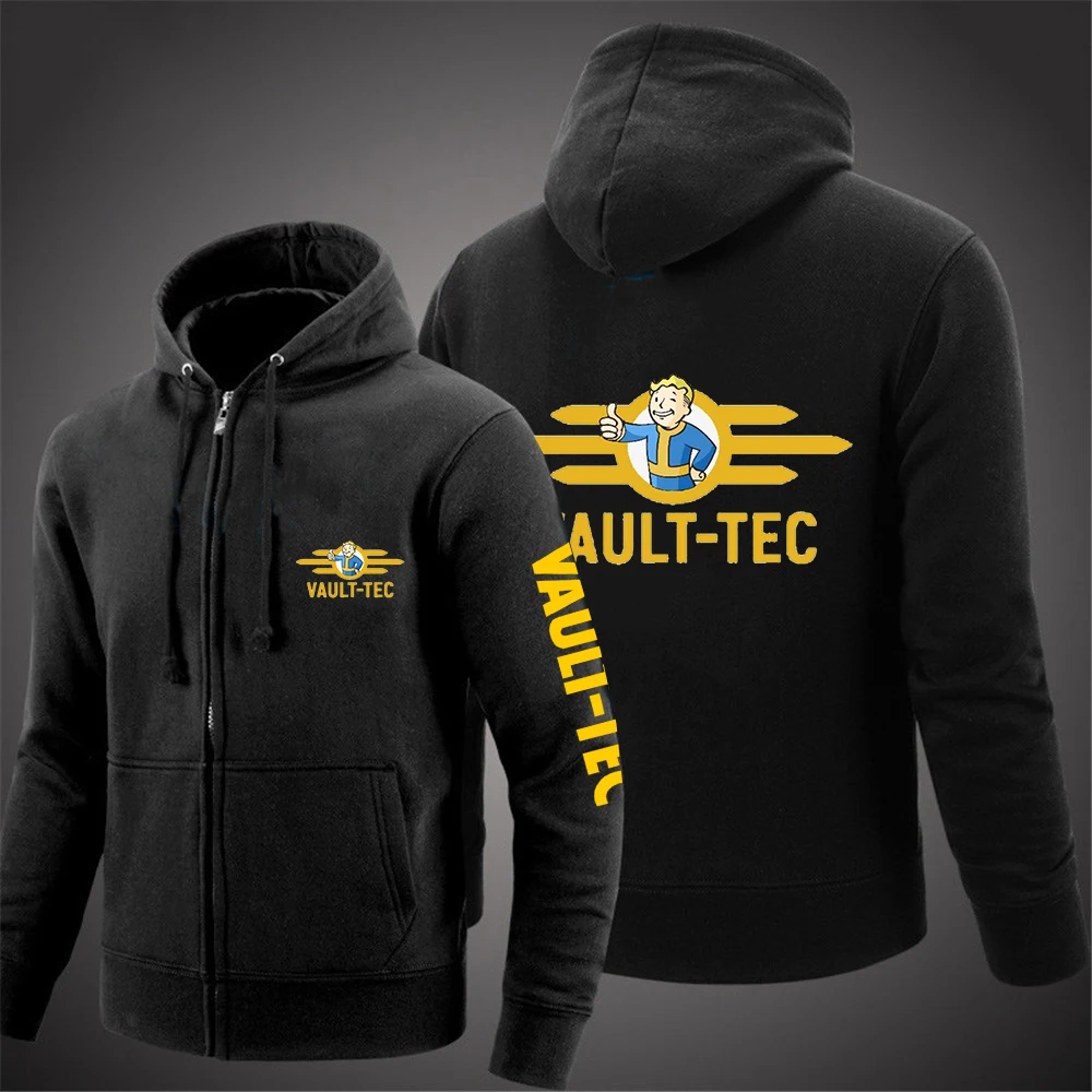 2022 Vault Tec Logo Video Game Fallout 2 3 4 Zip Up Hooded Sweatshirts Jackets Men Solid Color Fleece Tracksuit Sportwear
2022 Vault Tec Logo Video Game Fallout 2 3 4 Zip Up Hooded Sweatshirts Jackets Men Solid Color Fleece Tracksuit Sportwear