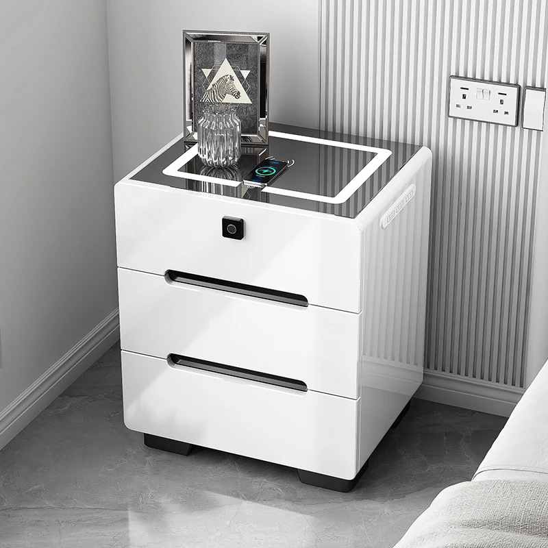 Charging Smart Bedside Table Storage Bedroom Nordic Drawers Nightstands Small White Dressing Mesa De Cabeceira Bedroom Cabinets
Charging Smart Bedside Table Storage Bedroom Nordic Drawers Nightstands Small White Dressing Mesa De Cabeceira Bedroom Cabinets