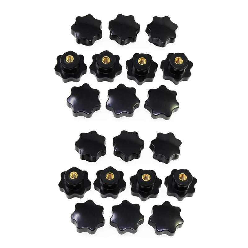 HOT SALE 20 Pcs Knob Grip Star Shape Head M8 Female Thread Clamping Knob Shape Knob Handle Hand Knob Handle For Machine Tool
HOT SALE 20 Pcs Knob Grip Star Shape Head M8 Female Thread Clamping Knob Shape Knob Handle Hand Knob Handle For Machine Tool