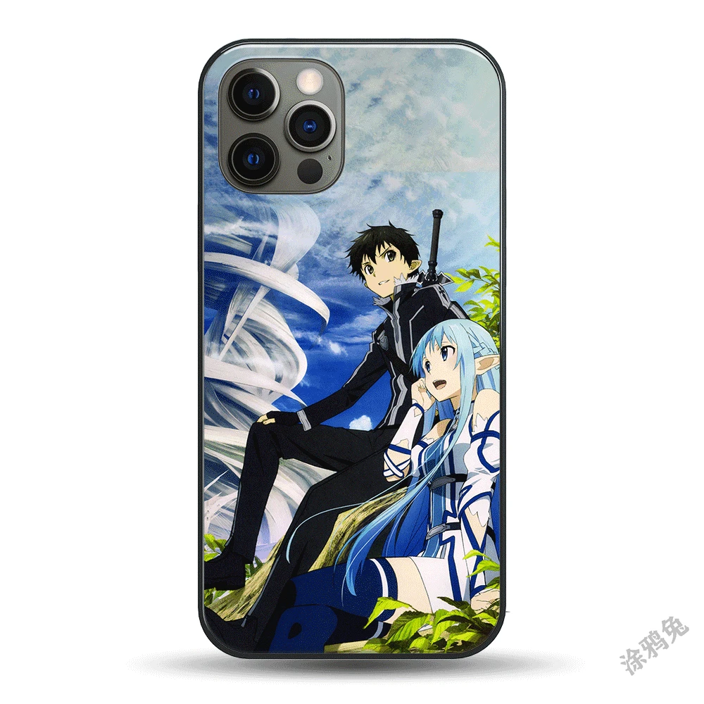 Case for iPhone 11 12 13 mini pro XS MAX 8 7 6 6S Plus X SE XR call flash led cover Sword Art Online SAO Anime Phone
Case for iPhone 11 12 13 mini pro XS MAX 8 7 6 6S Plus X SE XR call flash led cover Sword Art Online SAO Anime Phone