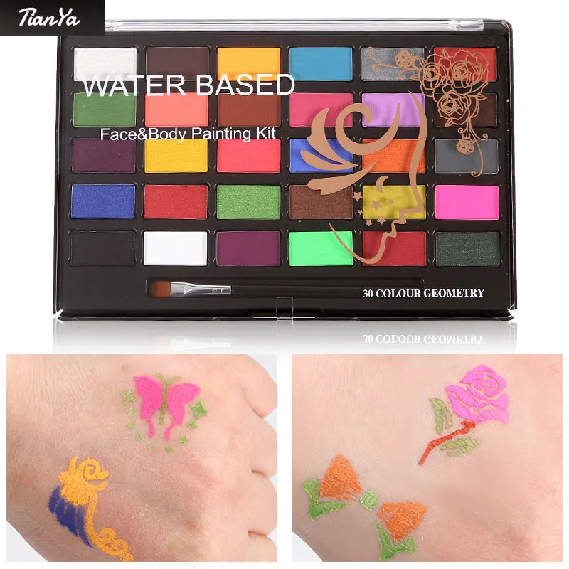 30 Colors Water-based Solid Pigment Body Paint Stage Festival Opera Face Paint Set Halloween Face Paint World Cup Paint
30 Colors Water-based Solid Pigment Body Paint Stage Festival Opera Face Paint Set Halloween Face Paint World Cup Paint