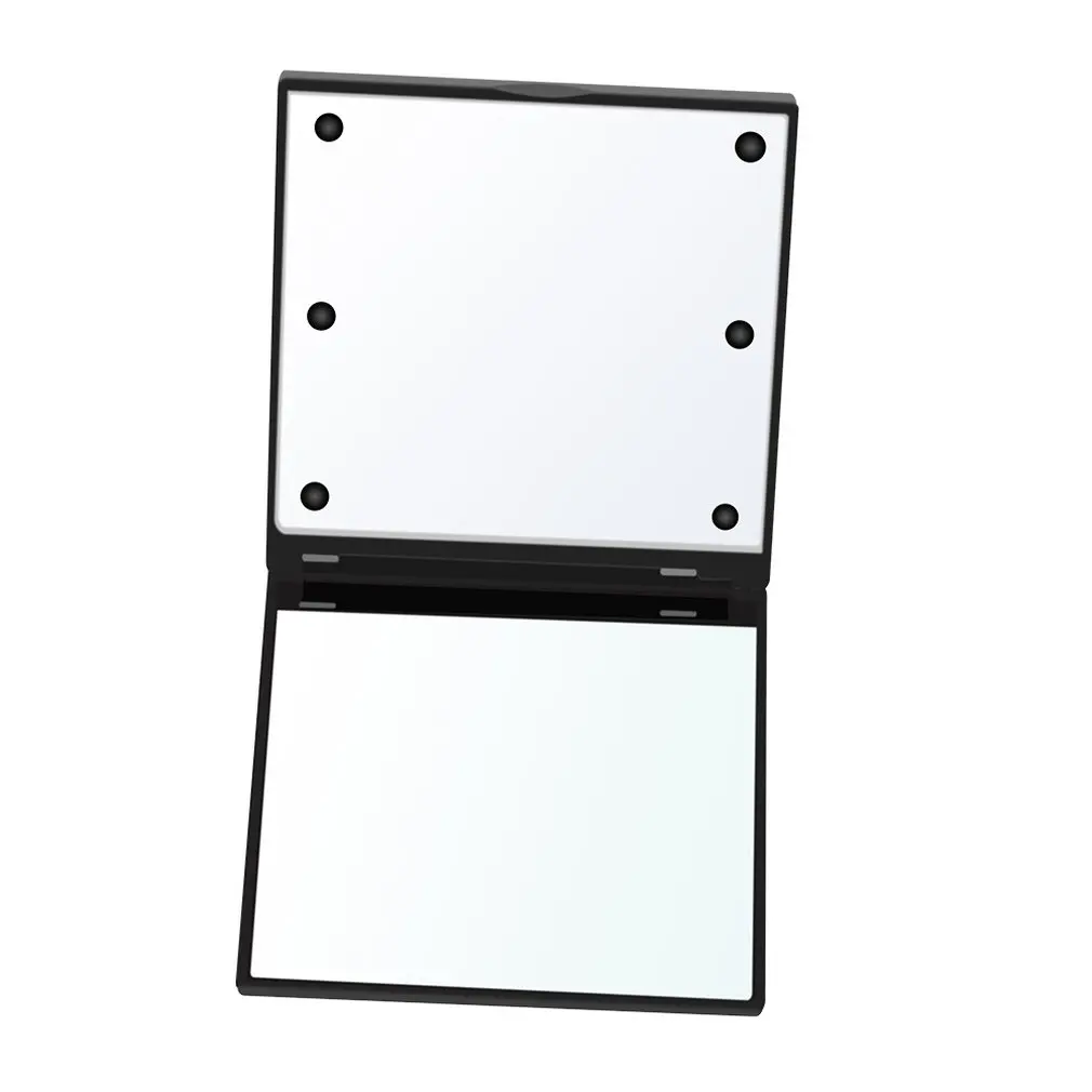 Square Cosmetic Mirror Dual Sided Illuminated Foldable 6 LED Light Makeup Mirror Travel Foldable Durable 
Square Cosmetic Mirror Dual Sided Illuminated Foldable 6 LED Light Makeup Mirror Travel Foldable Durable