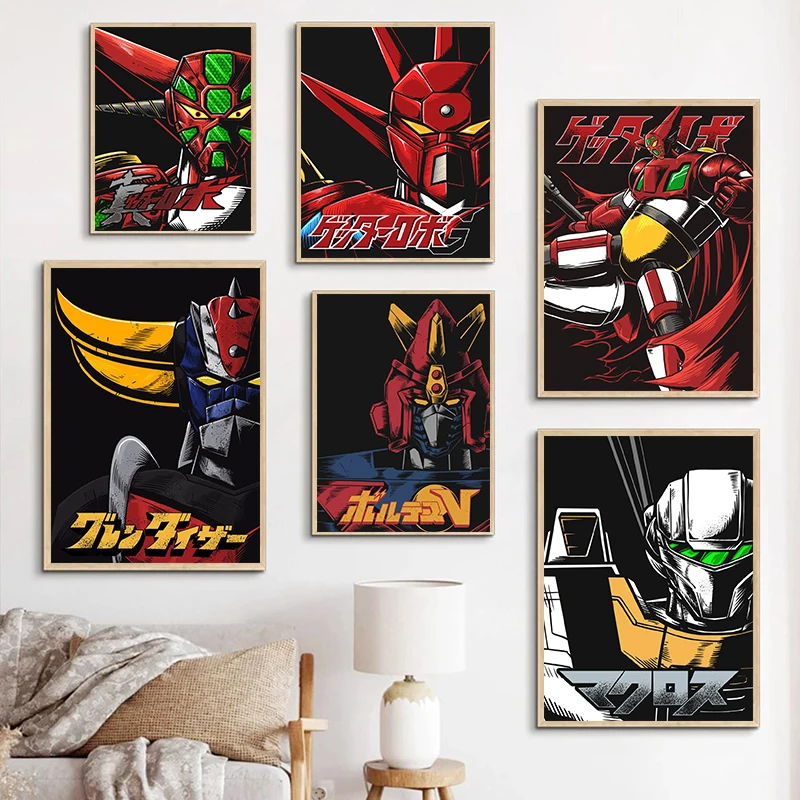 Japanese Classic Pop Cartoon Mecha Character Art Poster Comic Canvas Painting Wall Print Picture Living Room Home Decor
Japanese Classic Pop Cartoon Mecha Character Art Poster Comic Canvas Painting Wall Print Picture Living Room Home Decor
