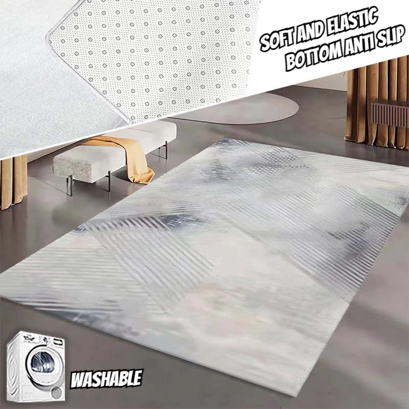 Nordic Light Luxury Living Room Carpet Washable Large Area Rugs Nordic Style Bedroom Soft Rug Entrance Study Lounge Mat Non-slip
Nordic Light Luxury Living Room Carpet Washable Large Area Rugs Nordic Style Bedroom Soft Rug Entrance Study Lounge Mat Non-slip