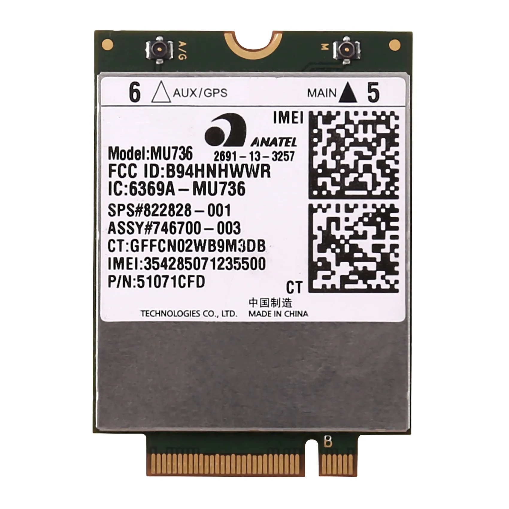 Wi-Fi-карта MU736, модуль для HP ProBook 430, 440, 640, 645, 650, 655, G1 ZBook 17 EliteBook 850, 820 G1
Wi-Fi-карта MU736, модуль для HP ProBook 430, 440, 640, 645, 650, 655, G1 ZBook 17 EliteBook 850, 820 G1