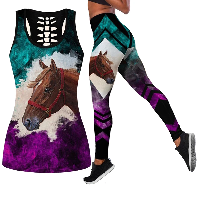 Love Horse and Cow 3D All Over Printed Combo Tank + Legging Yoga Pants and Hollow Tank Womens Sport Vest Suits Leisure Suits
Love Horse and Cow 3D All Over Printed Combo Tank + Legging Yoga Pants and Hollow Tank Womens Sport Vest Suits Leisure Suits