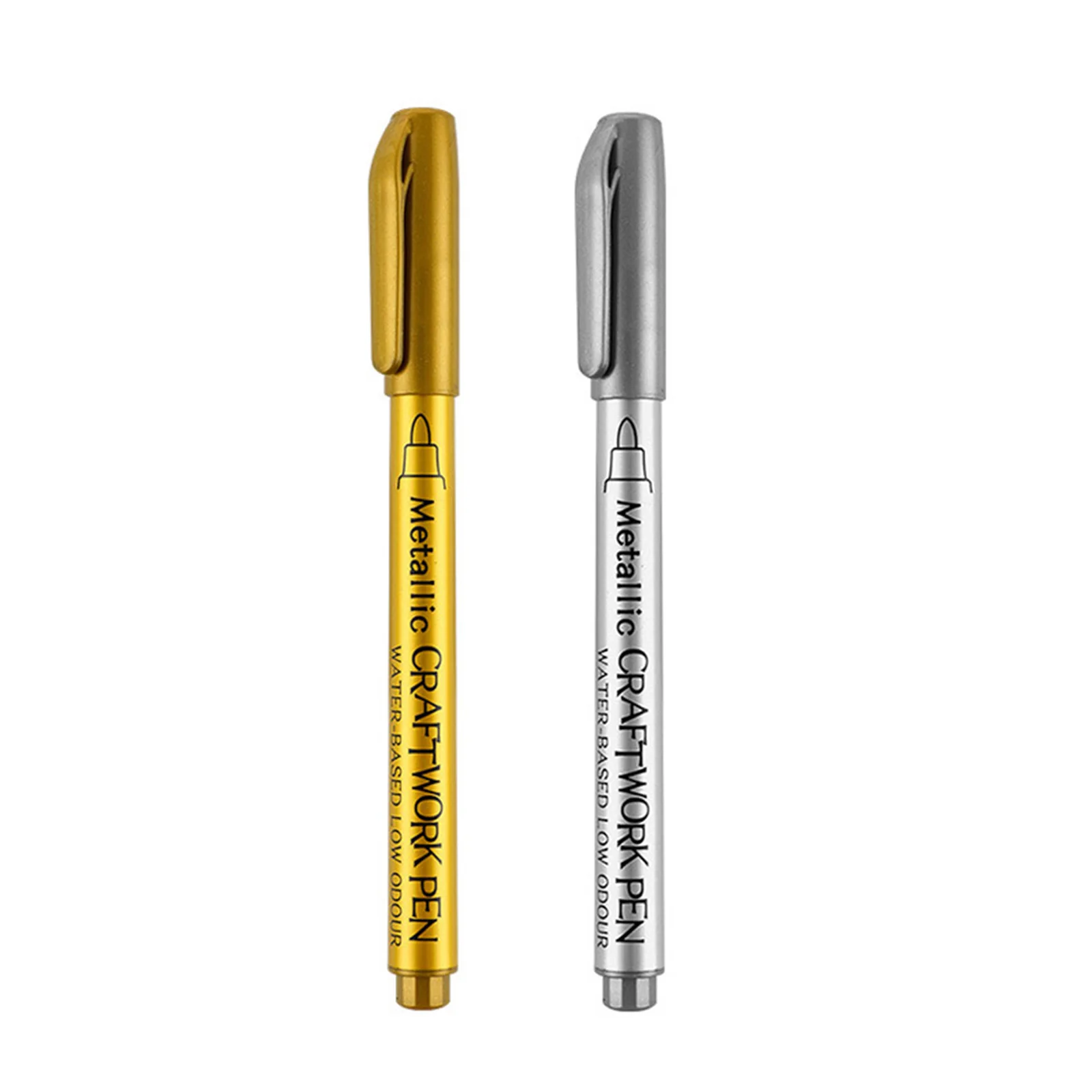 2pcs Waterproof Permanent Marker Pens Gold Silver Color Non-Toxic Non-Fading Art Marker Pen For Drawing Students Craftwork Pen
2pcs Waterproof Permanent Marker Pens Gold Silver Color Non-Toxic Non-Fading Art Marker Pen For Drawing Students Craftwork Pen