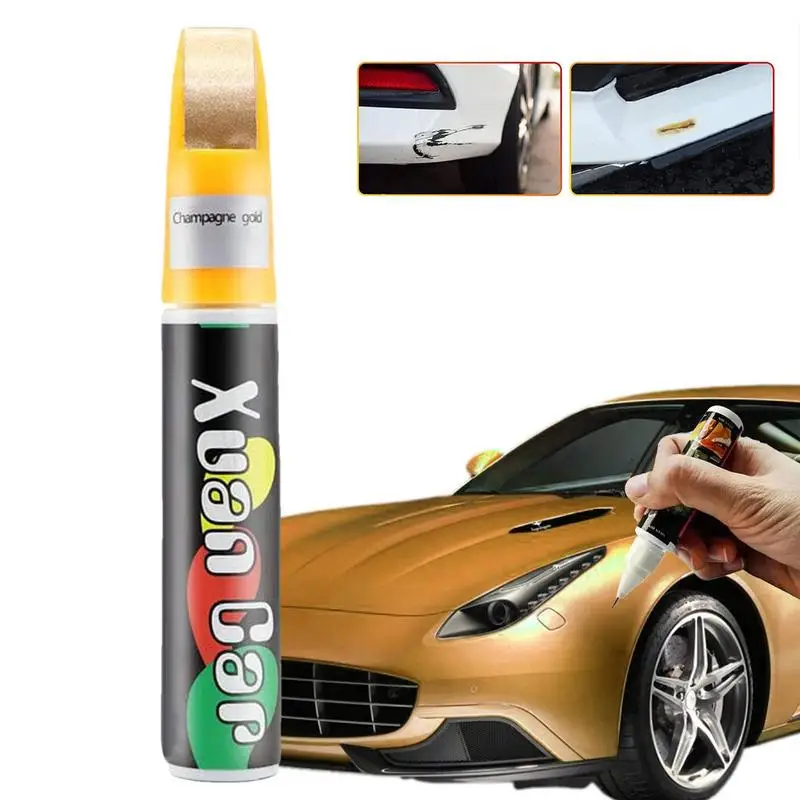 

Car Paint Repair Pen | 12Ml Automotive Quick Dry Waterproof Scratch Remover | Colored Repairing Supplies for Minor Scratches Por