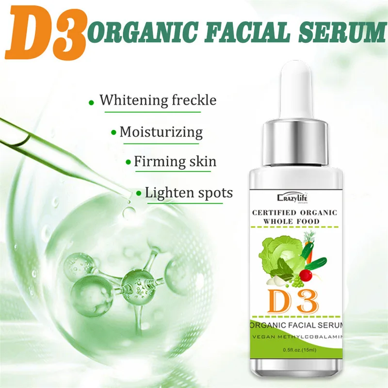 D3 Organic Facial Serum Certified Organic Whole Food Serum Anti-Wrinkle Anti-Aging Facial Skin Care Fade Fine Line Repair
D3 Organic Facial Serum Certified Organic Whole Food Serum Anti-Wrinkle Anti-Aging Facial Skin Care Fade Fine Line Repair
