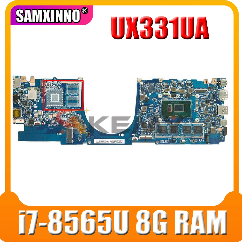 SAMXINNO For ASUS ZenBook 13 UX331UAL UX331UA UX331U U3300U U3100U Laotop Mainboard Motherboard W/ i7-8565U 8G RAM
SAMXINNO For ASUS ZenBook 13 UX331UAL UX331UA UX331U U3300U U3100U Laotop Mainboard Motherboard W/ i7-8565U 8G RAM