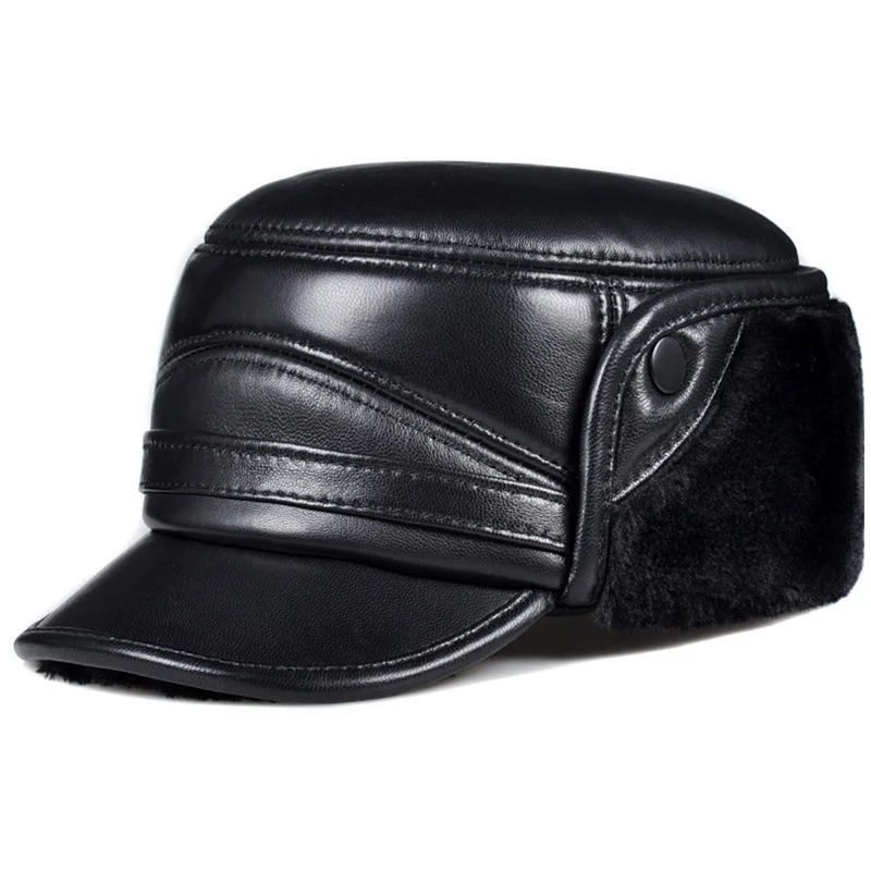 Winter High Quality Genuine Leather Hats Cowhide Kp Warm Earmuf Bomber Caps Plus Velvet Thicken Man Bone Caps Dad Hat
Winter High Quality Genuine Leather Hats Cowhide Kp Warm Earmuf Bomber Caps Plus Velvet Thicken Man Bone Caps Dad Hat