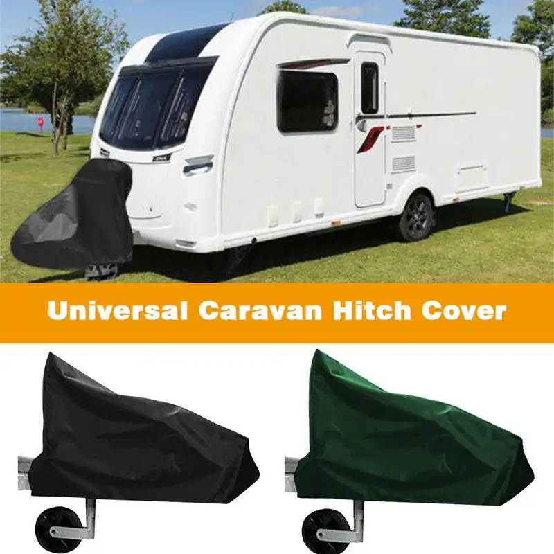 

Universal Caravan Hitch Cover Camper Accessories Motorhome 210D Waterproof Polyester Durable Trailer Cover with Adjustable Strap