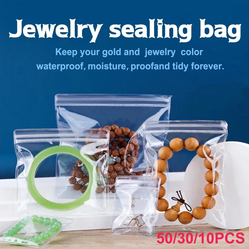 50/30/10 PCS PVC Self Sealing Jewelry Bag Thick Necklace Bracelet Ziplock Bag Ring Storage Holder Bag Storage Anti-oxidation Bag
50/30/10 PCS PVC Self Sealing Jewelry Bag Thick Necklace Bracelet Ziplock Bag Ring Storage Holder Bag Storage Anti-oxidation Bag