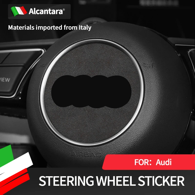 Car Interior Steering Wheel Center Label Sticker Alcantara Suede Is Suitable For AudiA3 A4L Q8 Q3 S3 Q7 A6L Q5L Q5 Q3Accessories
Car Interior Steering Wheel Center Label Sticker Alcantara Suede Is Suitable For AudiA3 A4L Q8 Q3 S3 Q7 A6L Q5L Q5 Q3Accessories