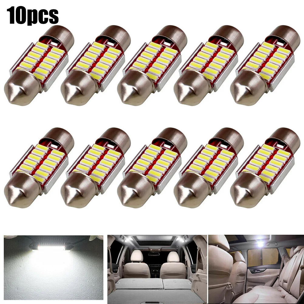 10pcs 31MM LED Bulb Headlight C5W C10W Super Bright 4014 Interior Car Reading Light Doom Lamp 12V 2W 6500K 180lm White Light
10pcs 31MM LED Bulb Headlight C5W C10W Super Bright 4014 Interior Car Reading Light Doom Lamp 12V 2W 6500K 180lm White Light