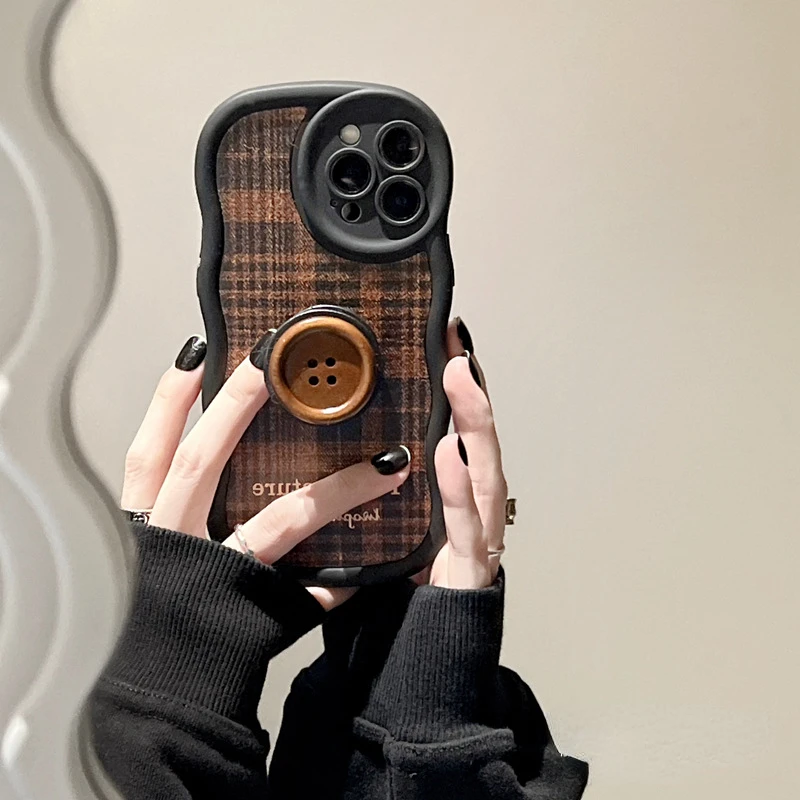 Винтажный Коричневый чехол для телефона в стиле INS для IPhone 14Pro Max 13Plus 12 11 X XR/XS с держателем, противоударный чехол с геометрическим рисунком
Винтажный Коричневый чехол для телефона в стиле INS для IPhone 14Pro Max 13Plus 12 11 X XR/XS с держателем, противоударный чехол с геометрическим рисунком