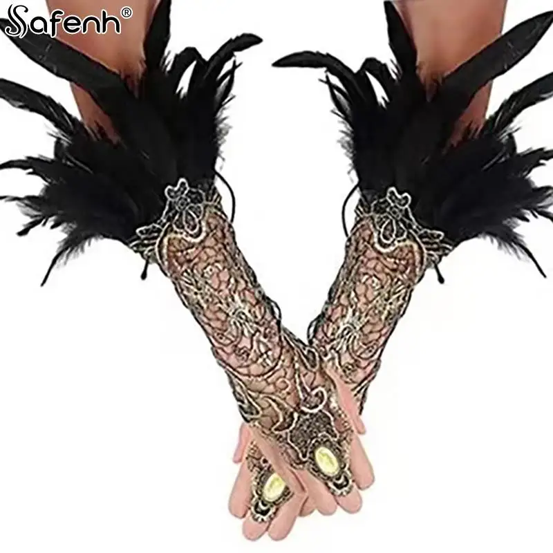 Vintage Lace Glove Sexy Gothic Steampunk Lace Cuff Fingerless Glove Arm Warmer Fashion And Black Halloween Accessories
Vintage Lace Glove Sexy Gothic Steampunk Lace Cuff Fingerless Glove Arm Warmer Fashion And Black Halloween Accessories