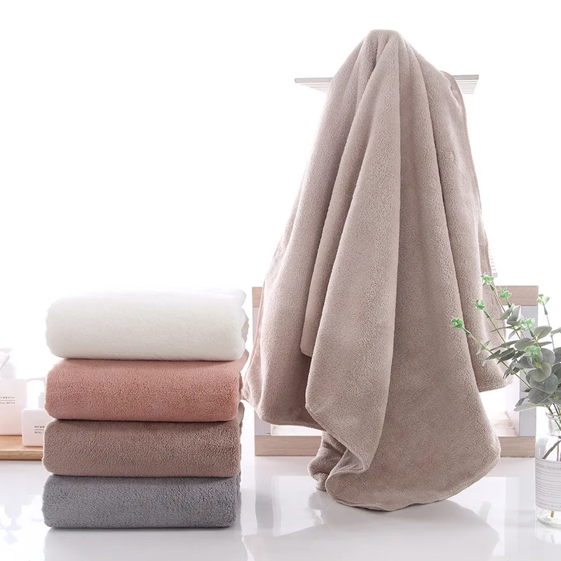 New plain color high density bath towel velvet bath towel thickened water absorbent hair - free bath towel
New plain color high density bath towel velvet bath towel thickened water absorbent hair - free bath towel