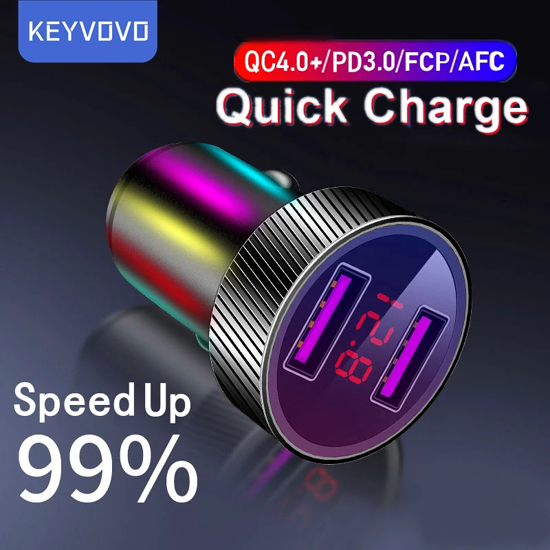Двойное автомобильное зарядное устройство QC 3,0 4,0 с двумя USB-портами, быстрая зарядка, светодиодный дисплей для iPhone, Xiaomi, Samsung, Huawei, Oneplus 5A
Двойное автомобильное зарядное устройство QC 3,0 4,0 с двумя USB-портами, быстрая зарядка, светодиодный дисплей для iPhone, Xiaomi, Samsung, Huawei, Oneplus 5A