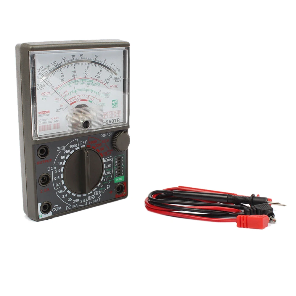Аналоговый мультиметр de-960tr AC DC Volt ток Ома испытательный электрический мультиметр
Аналоговый мультиметр de-960tr AC DC Volt ток Ома испытательный электрический мультиметр