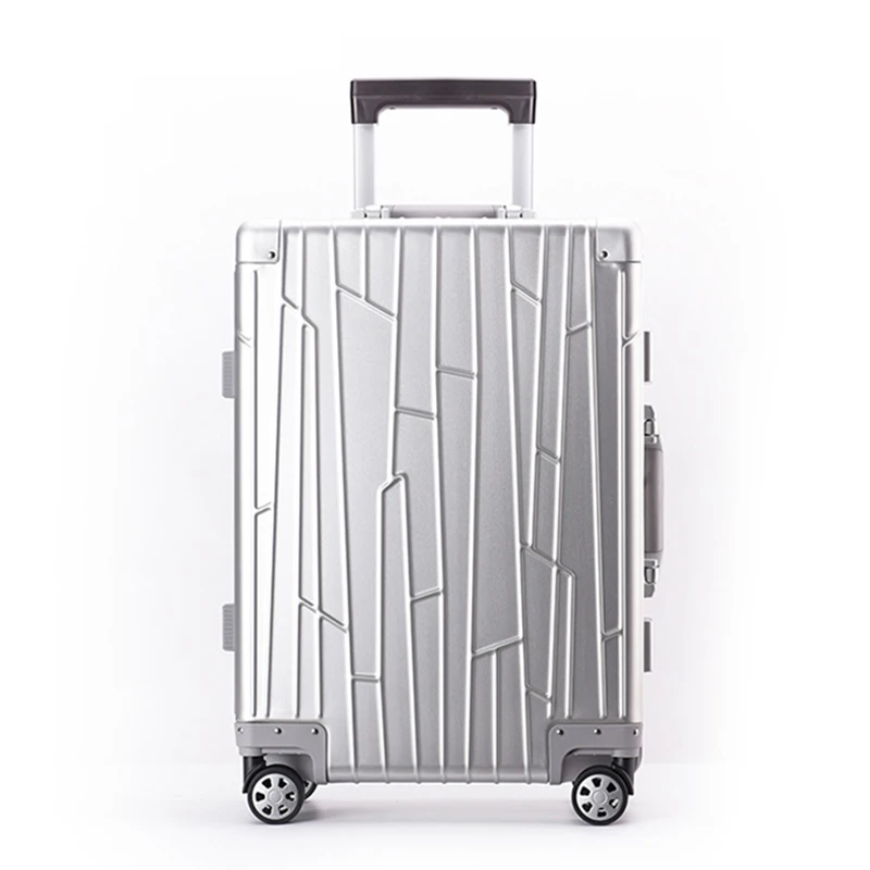 Fashion All aluminum trolley suitcase travel luggage men women metal business universal wheel boarding case 20/24 inch
Fashion All aluminum trolley suitcase travel luggage men women metal business universal wheel boarding case 20/24 inch