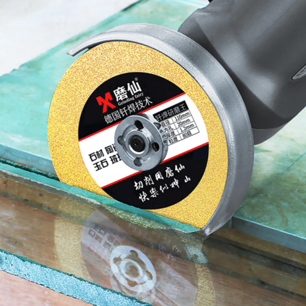 110mm Diamond Disc Cutting Wheel 60 80 Grit 18mm Wide Blade Polishing Cutting Disc for Ceramic Glass Tile Jade Marble
110mm Diamond Disc Cutting Wheel 60 80 Grit 18mm Wide Blade Polishing Cutting Disc for Ceramic Glass Tile Jade Marble