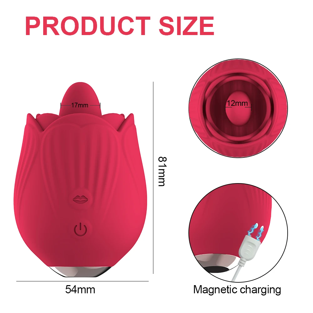 Вибратор Женский Роза С Язычком