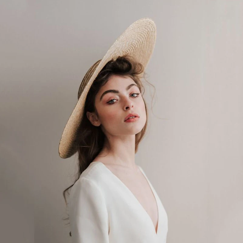 Women's Summer Sun Beach Boater Hat Gilrs 18cm Wide Brim Natural Wheat Straw Hat Lady Ribbon Tie Wind Rope Kentucky Derby Cap
Women's Summer Sun Beach Boater Hat Gilrs 18cm Wide Brim Natural Wheat Straw Hat Lady Ribbon Tie Wind Rope Kentucky Derby Cap