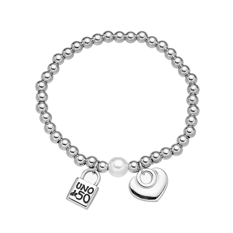 Vintage Stainless Steel Moon Lock Key 50 Brand Pendant Pearl Bracelet Beads Chain Jewelry For Women Men
Vintage Stainless Steel Moon Lock Key 50 Brand Pendant Pearl Bracelet Beads Chain Jewelry For Women Men