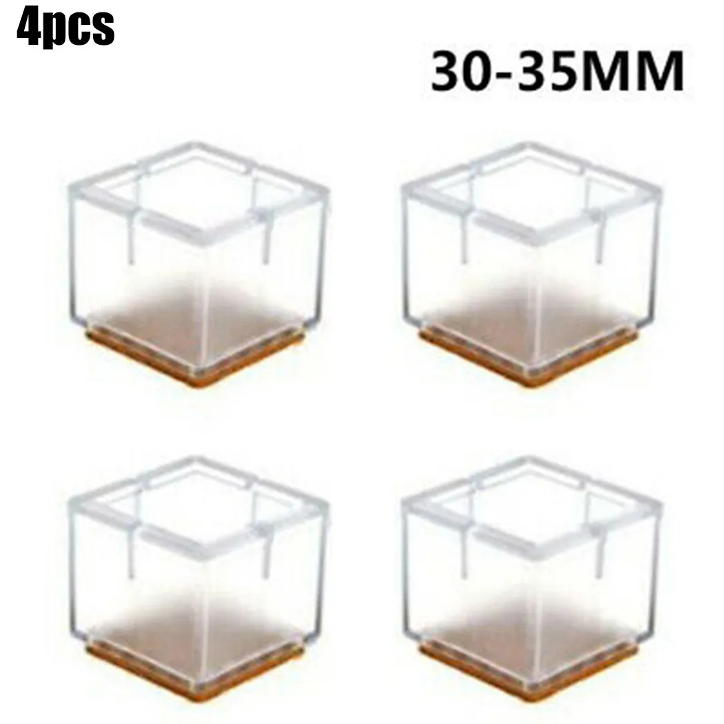 4Pcs Leg Cover Silicone Square Table 3 Size Anti-slip Bottom Chair Clear Feet Floor Foot Lid Protection Furniture
4Pcs Leg Cover Silicone Square Table 3 Size Anti-slip Bottom Chair Clear Feet Floor Foot Lid Protection Furniture