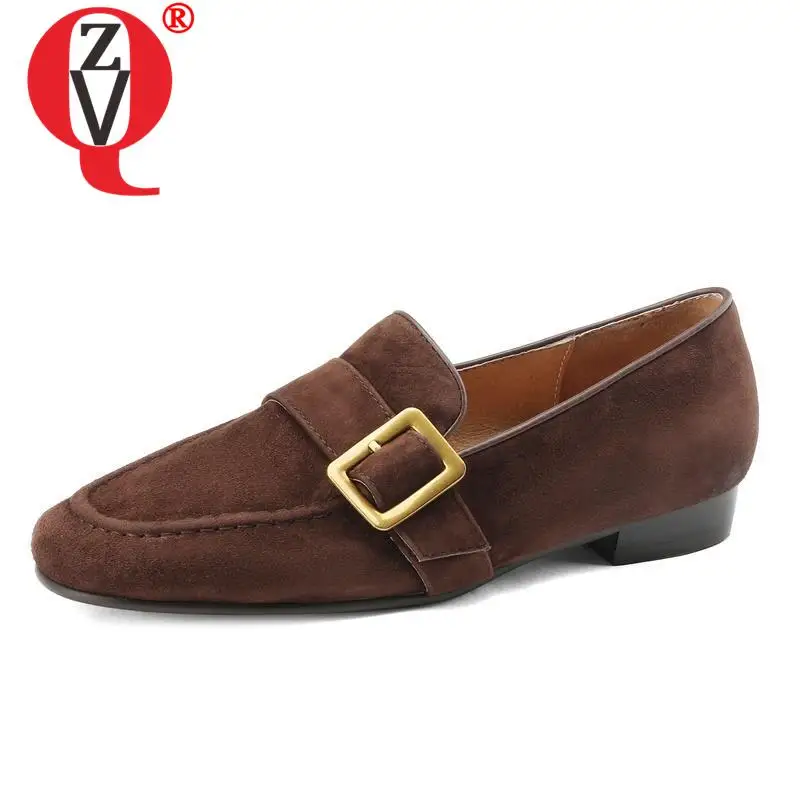 ZVQ Woman Low Heel Pumps Sheep Suede Leather Upper Round Toe Spring New Style Shoes Ladies Handmade Casual Shoes Size 33-41
ZVQ Woman Low Heel Pumps Sheep Suede Leather Upper Round Toe Spring New Style Shoes Ladies Handmade Casual Shoes Size 33-41