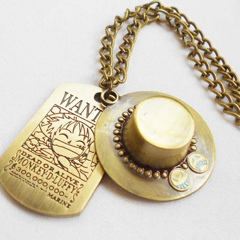 Anime One Piece Necklace Luffy Straw Hat and Skull Logo Dog Tag Pendant Necklace Men Fashion Choker Accessories
Anime One Piece Necklace Luffy Straw Hat and Skull Logo Dog Tag Pendant Necklace Men Fashion Choker Accessories