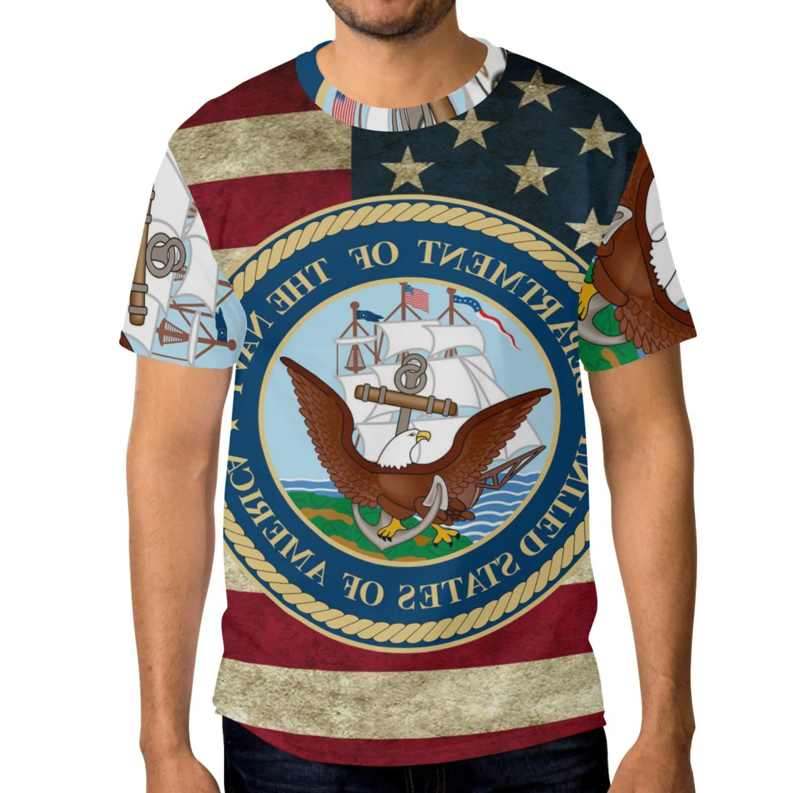 Summer New Fashion Hot Sale Personalized Custom 3D Printing Men's Crew Neck T-Shirt
Summer New Fashion Hot Sale Personalized Custom 3D Printing Men's Crew Neck T-Shirt