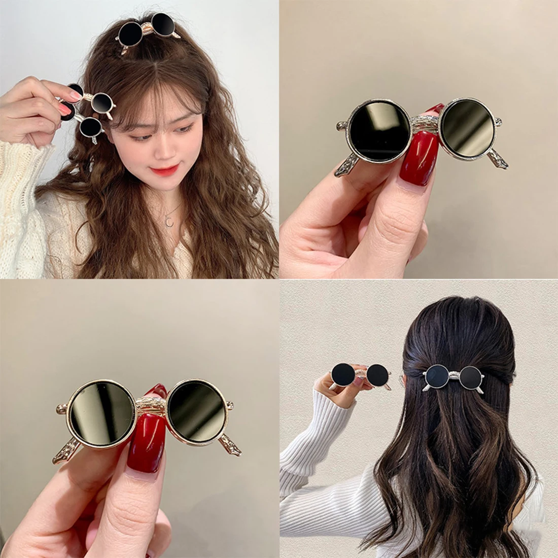 2023 Sunglasses Hairpin Round Retro Cute Hairpin Bangs Clip Girl Character Clip Hair Accessories Headdress
2023 Sunglasses Hairpin Round Retro Cute Hairpin Bangs Clip Girl Character Clip Hair Accessories Headdress