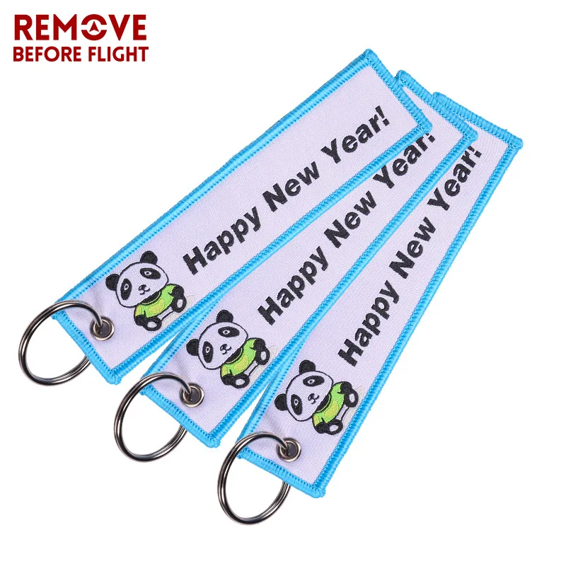 10pcs/100pcs creative style embroidery panda letter keychain happy new year merry christmas key ring
10pcs/100pcs creative style embroidery panda letter keychain happy new year merry christmas key ring