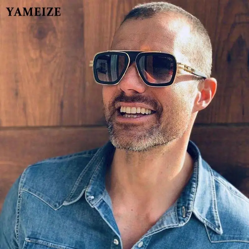 YAMEIZE Pilot Sunglasses Cool Men Mach Style Driving Summer Shades Punk Glasses Goggles high quality Gradient Fashion Oculos
YAMEIZE Pilot Sunglasses Cool Men Mach Style Driving Summer Shades Punk Glasses Goggles high quality Gradient Fashion Oculos