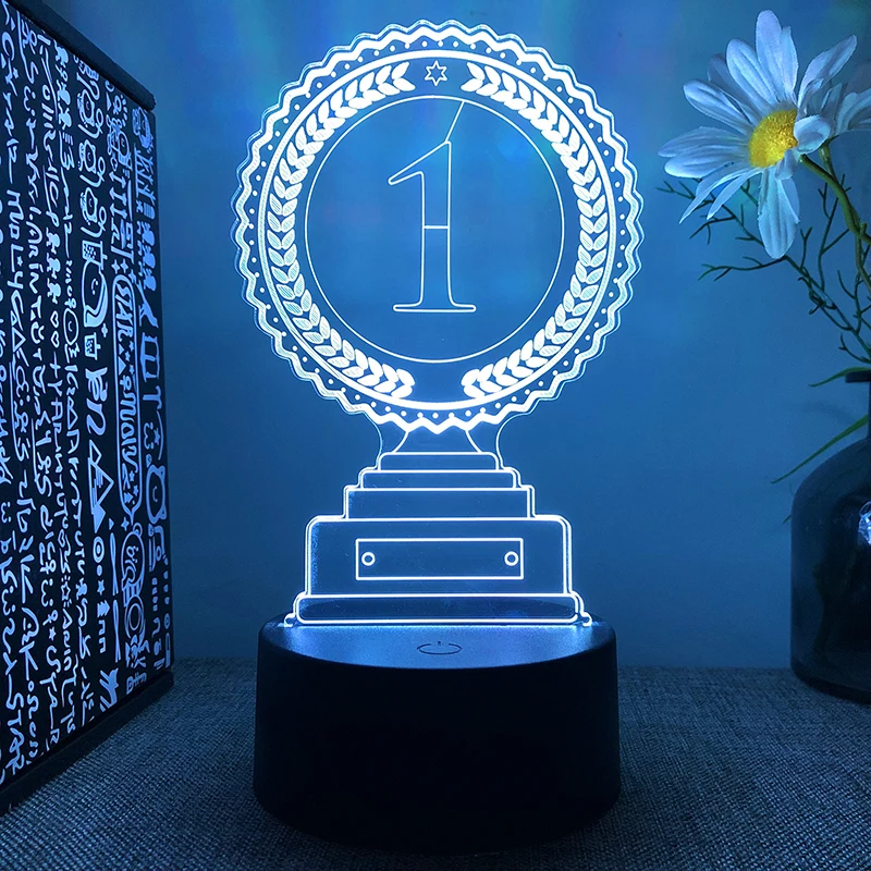 Prize Trophy 3d Led Lamp For Bedroom Night Lights First Place Room Decor Children's Living Room Ornament Send Students
Prize Trophy 3d Led Lamp For Bedroom Night Lights First Place Room Decor Children's Living Room Ornament Send Students