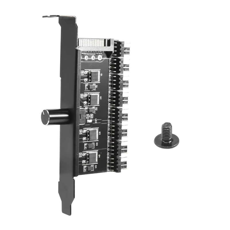 Pc 8 Channels Fan Hub Cooling Fan Speed Controller For CPU Case HDD VGA PWM Fan PCI Bracket Power By 12V Fan
Pc 8 Channels Fan Hub Cooling Fan Speed Controller For CPU Case HDD VGA PWM Fan PCI Bracket Power By 12V Fan
