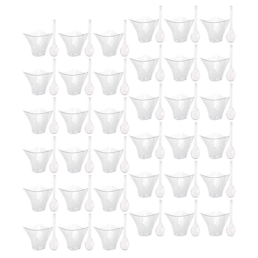Dessert Cup Spoon Household Mousse Multi-function Pudding Party Supplies Portable Tiramisu Transparent Delicate Compact
Dessert Cup Spoon Household Mousse Multi-function Pudding Party Supplies Portable Tiramisu Transparent Delicate Compact