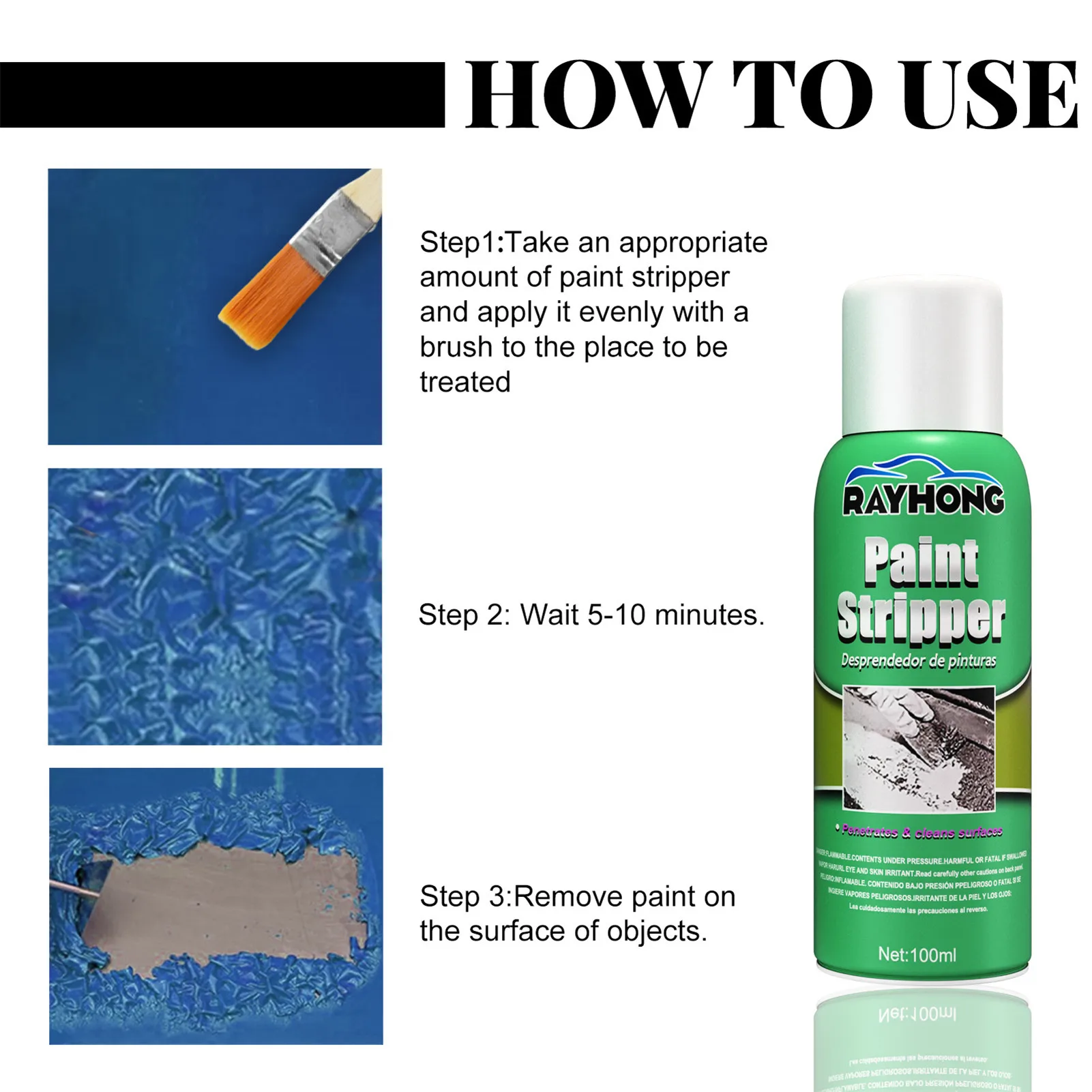 100nl N ano Paint Stripper Strong Paint Remover With Brush Paint Cleaner Liquid S pray Graffiti Removers Highly Effectiv
100nl N ano Paint Stripper Strong Paint Remover With Brush Paint Cleaner Liquid S pray Graffiti Removers Highly Effectiv