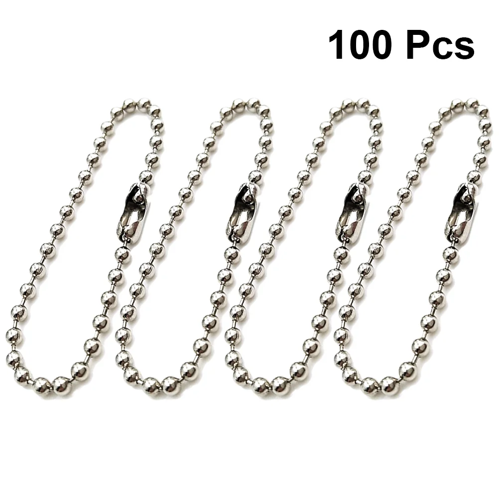 100 Pcs Steel Chain Long Bead Connector Clasp Ball Spherical Fingernail File Pieces
100 Pcs Steel Chain Long Bead Connector Clasp Ball Spherical Fingernail File Pieces