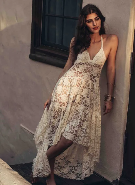 Lace Sling Fashion Women Dress Beach Skirt Fashion Dress Hollow Out Lace Long Chic Woman Evening Dress Ball Gown
Lace Sling Fashion Women Dress Beach Skirt Fashion Dress Hollow Out Lace Long Chic Woman Evening Dress Ball Gown