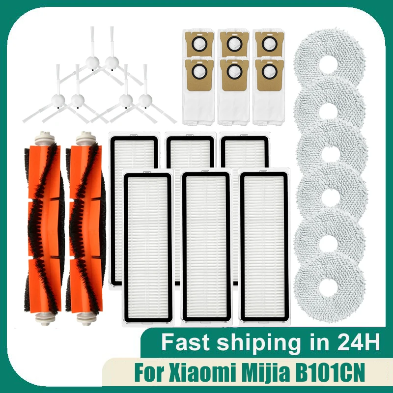 Main Side Brush Hepa Filter Mop Cloth Dust Bag Kit For Xiaomi Mijia Omni B101CN All-in-One / Dreame S10 Pro Vacuum Accessories
Main Side Brush Hepa Filter Mop Cloth Dust Bag Kit For Xiaomi Mijia Omni B101CN All-in-One / Dreame S10 Pro Vacuum Accessories