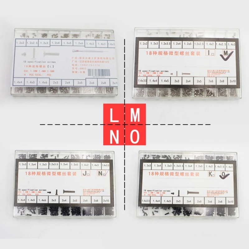 50JC 500Pcs 18 Types Mini Screw Nuts DIY Kit Laptop Computer Assemble Repair Screws
50JC 500Pcs 18 Types Mini Screw Nuts DIY Kit Laptop Computer Assemble Repair Screws