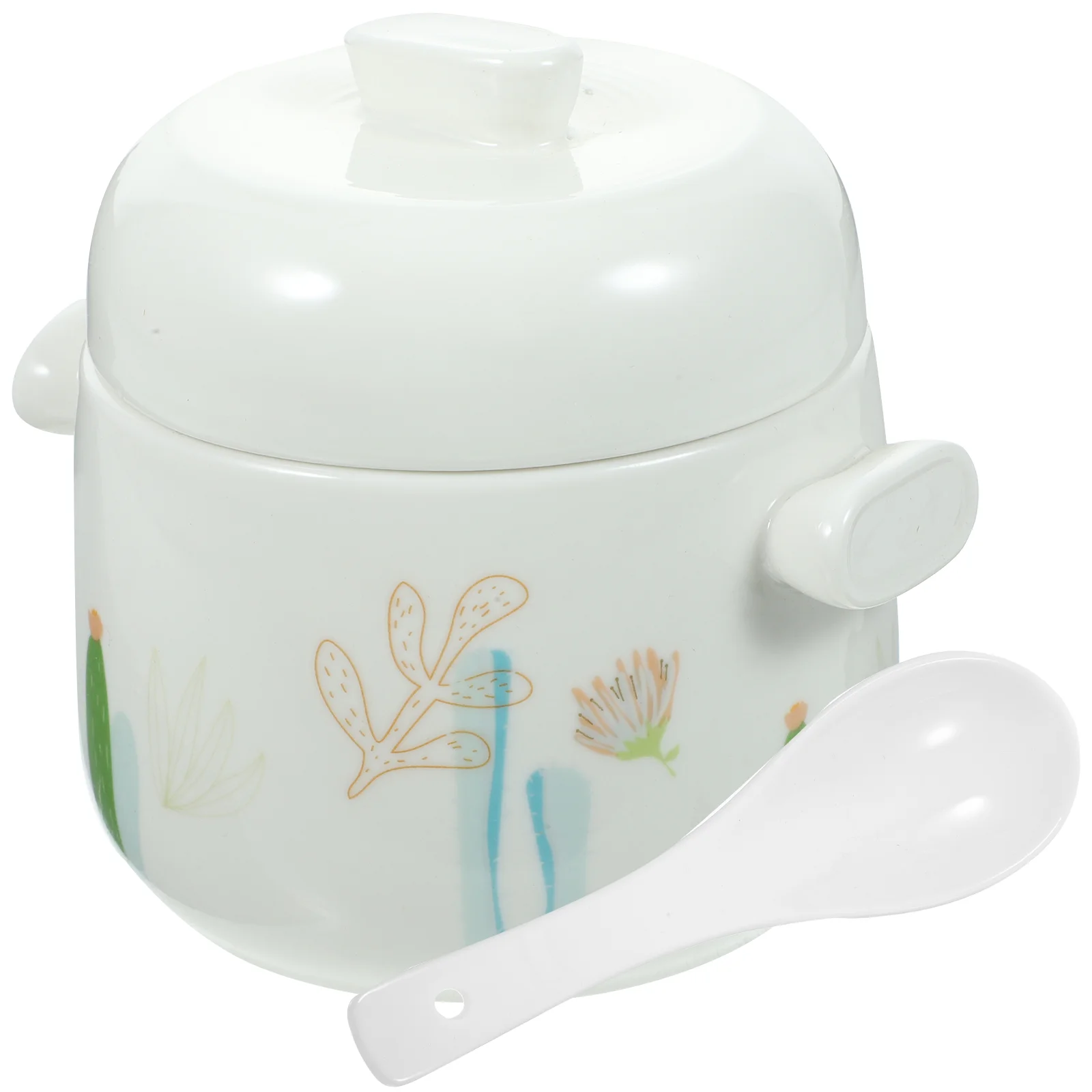 Simple Ceramic Stew Pot Practical Ceramic Stew Bowl Home Food Container with Lid
Simple Ceramic Stew Pot Practical Ceramic Stew Bowl Home Food Container with Lid