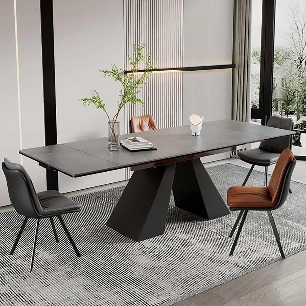 Luxury Simplicity Can Retractable Rock Plate Dining Table Rectangular Folding Dining Table Multifunctional Dining Table
Luxury Simplicity Can Retractable Rock Plate Dining Table Rectangular Folding Dining Table Multifunctional Dining Table
