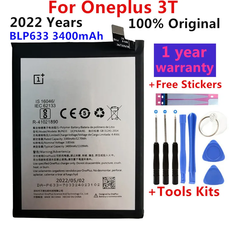 100% Original for Oneplus 3T Battery High Quality 3400mAh BLP633 Replacement for Oneplus Three T Smartphone+track code
100% Original for Oneplus 3T Battery High Quality 3400mAh BLP633 Replacement for Oneplus Three T Smartphone+track code